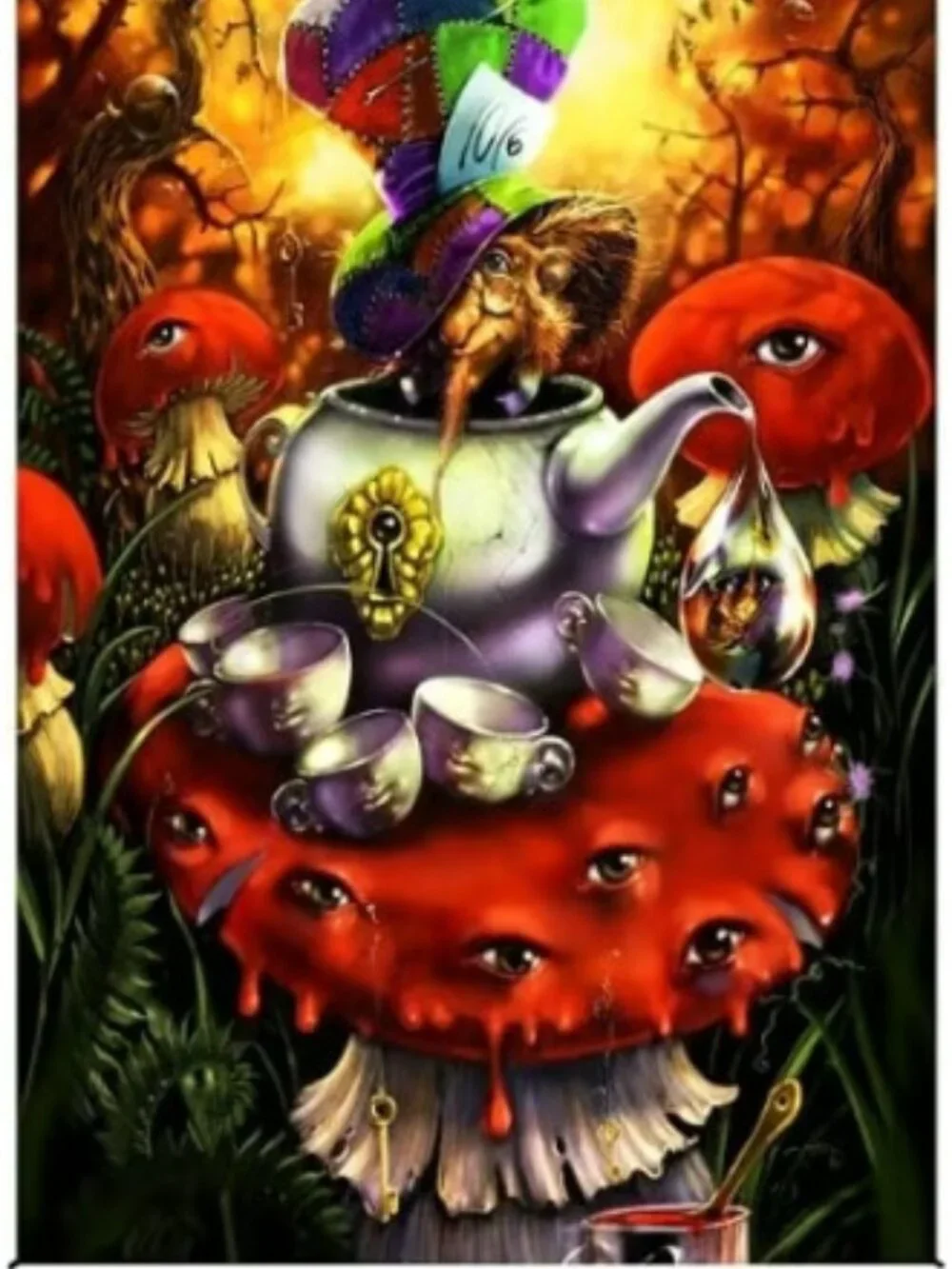 Mad Hatter Heady Art Print Tapestry ~ 30